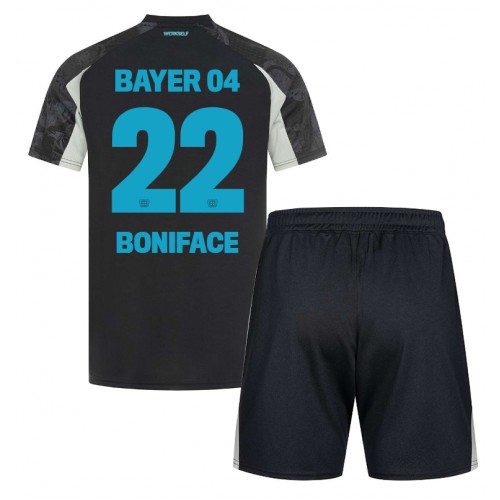 Bayer Leverkusen Victor Boniface #22 Rezervni Dres za djecu 2024-25 Kratak Rukav (+ Kratke hlače)